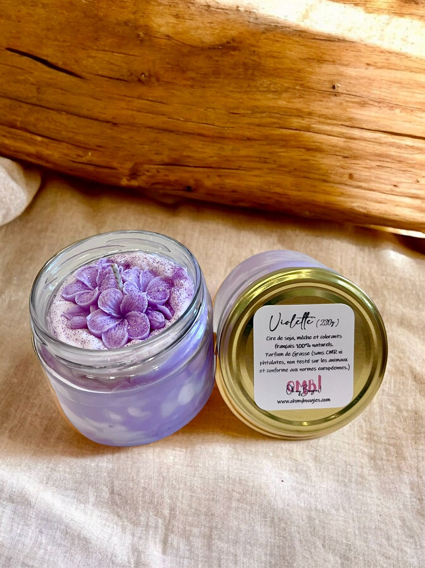Bougie gourmande « Violette »