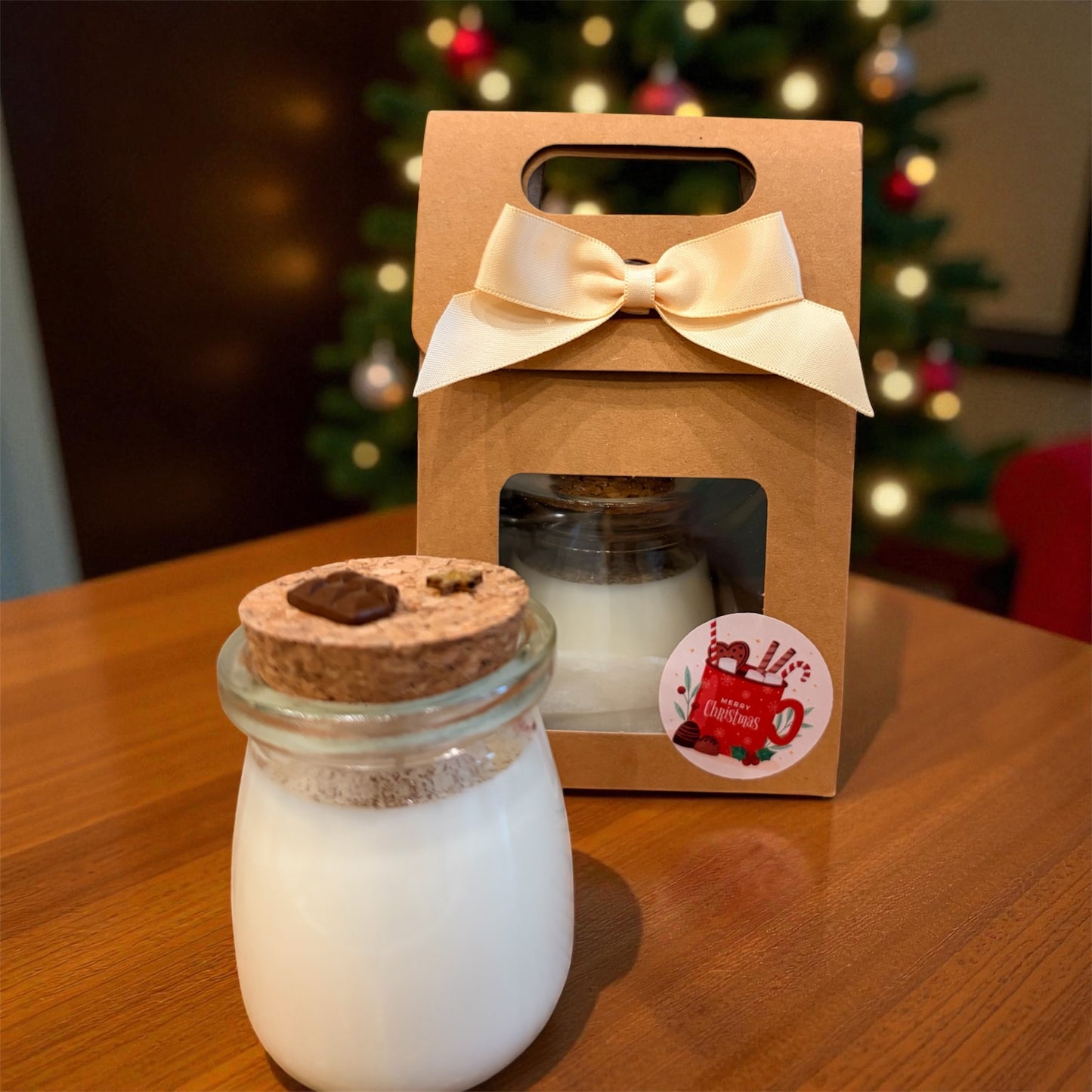 Bougies de Noël parfumées (petits pots en verre)