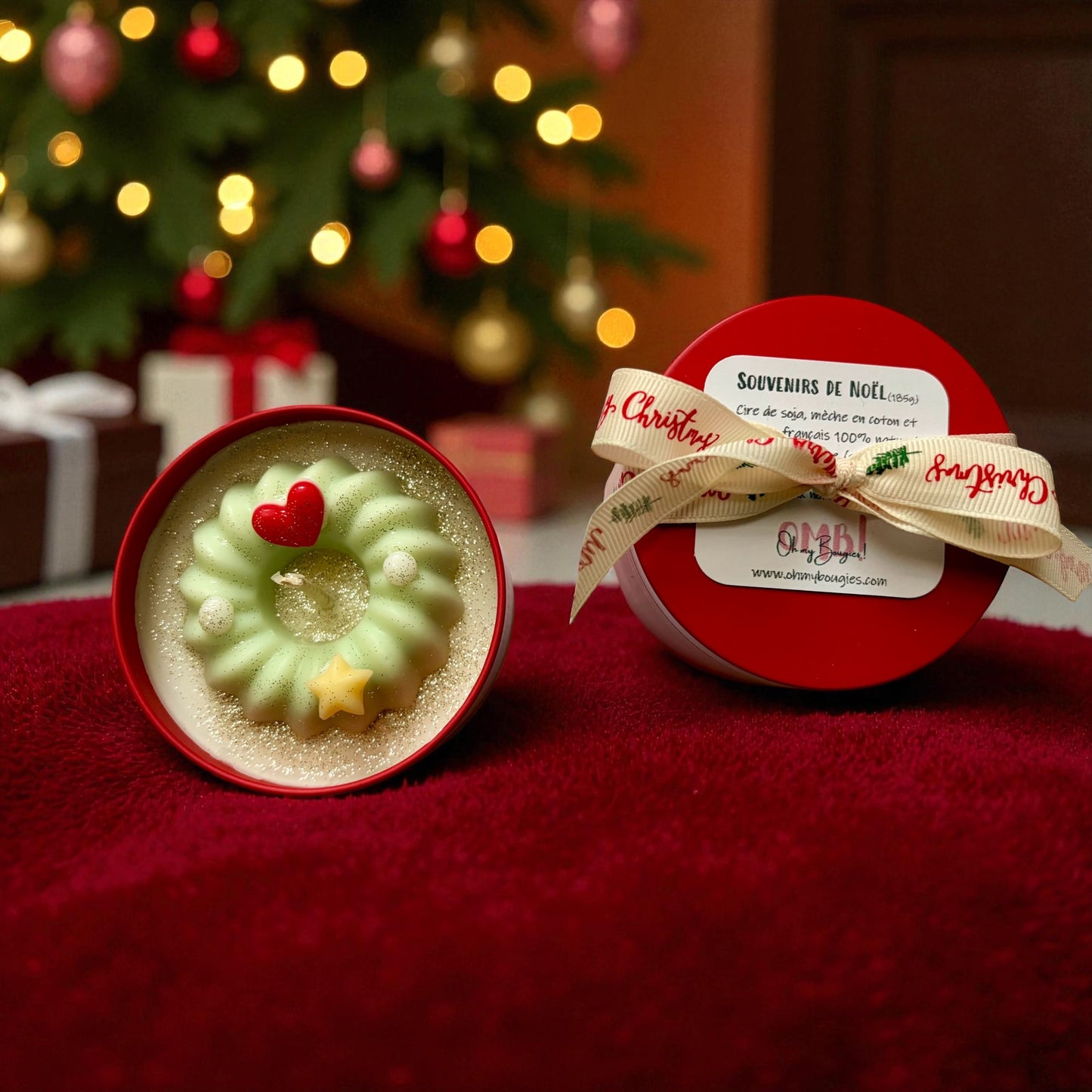 Bougies de Noël parfumées